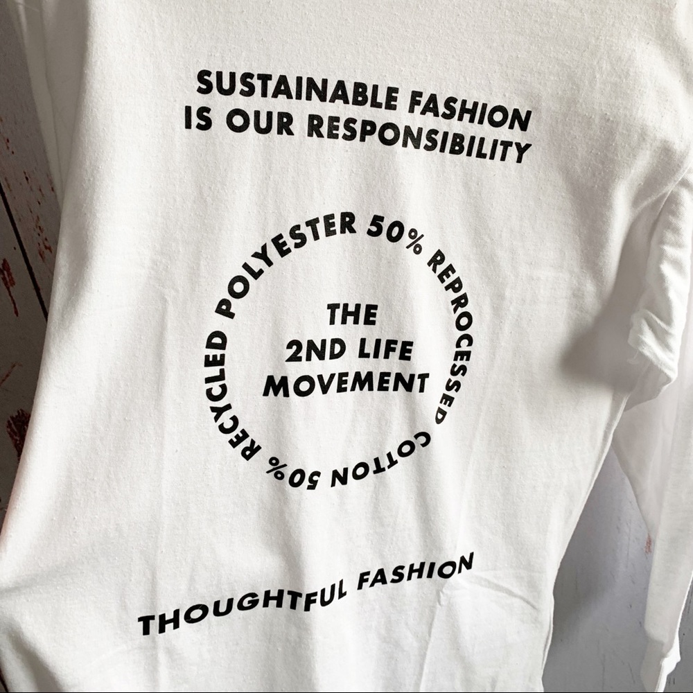 TOPSHOP 2nd Life Movement Skater Long Sleeve Tee - Picture 2 of 5